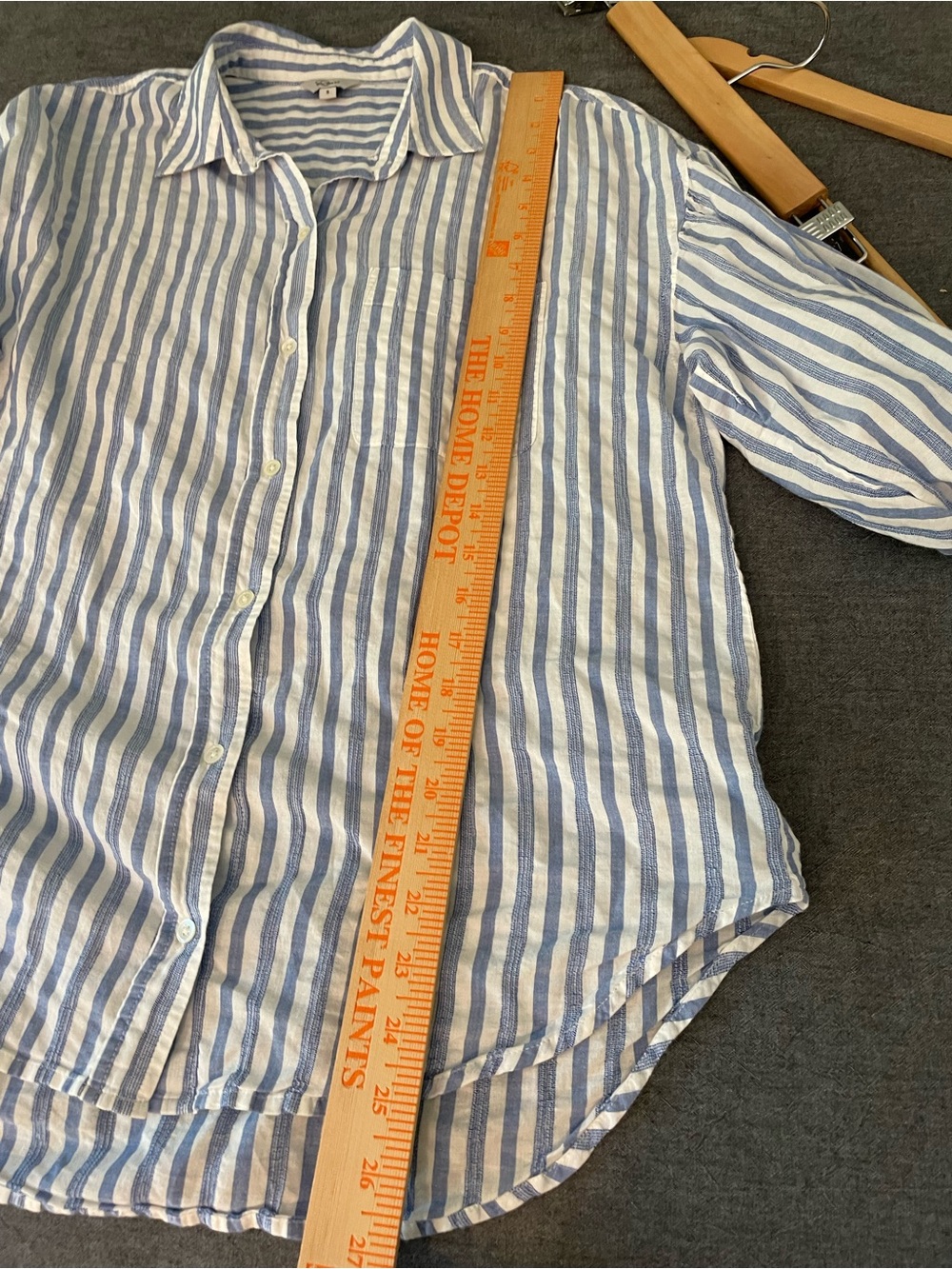 Rails Cotton Shirt Women’s Button Down Blue White Striped Long Sleeve Small - Picture 4 of 8